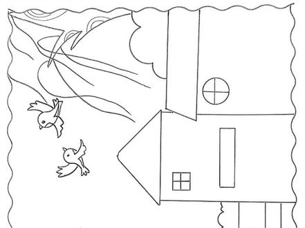 绝句诗配画,手抄报线稿图#小学生手抄报