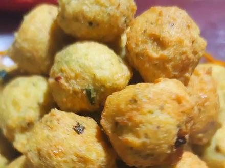 #红安#炸绿豆丸子 配方无偿分享给大家。#农村美食 #跟着抖音学做菜 #红安美食