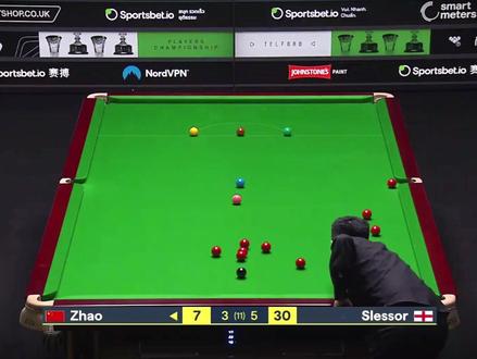 最新比赛:赵心童组合球横扫锦标赛,4-5斯莱塞悬念还在继续 #赵心童 #斯莱塞 #2026斯诺克球员锦标赛 #台球 #青年创作者成长计划