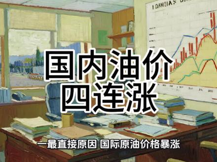 为什么国内成品油价格四连涨#财经 #国际石油价格最新走势 #国内油价趋势分析 #石油#国际石油价格最新走势