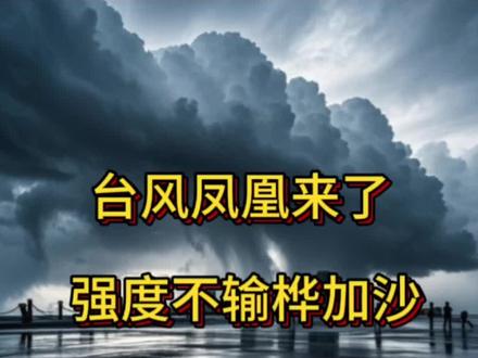 台风凤凰来了!强度不输“桦加沙”,沿海朋友提前备好避风措施