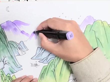 #创作灵感 画古诗《闻王昌龄左迁龙标遥有此寄》#古诗配画 #儿童画 #线描画 #诗配画 @古诗词