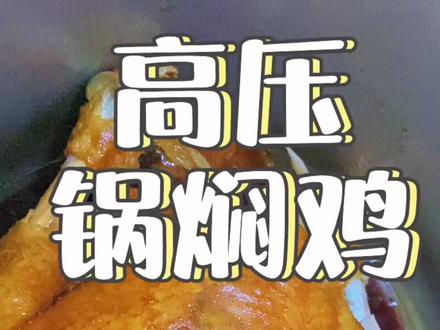 记录第一次做不用放油放水的高压锅焖鸡,原来这么简单,一学就会,香喷喷的鸡😀#美食vlog