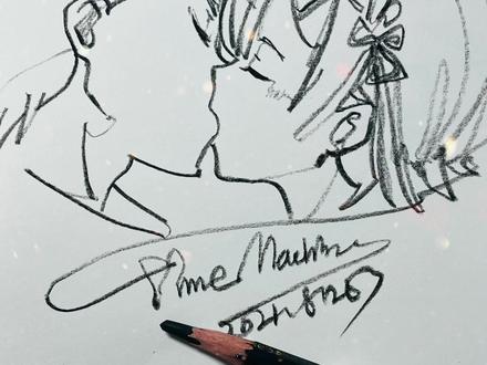 教大家一笔画侧脸