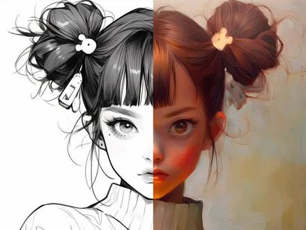 在AI版PS里用“Midjourney”,只需要一个宝藏插件......#aigc一步之遥#Photoshop#Adobe#线稿上色#模型