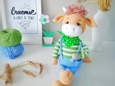 #钩针编织 牛🐮年图解来喽#手工编织