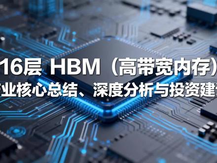 英伟达急催16-Hi HBM!2026Q4量产交付,封测+材料厂商先受益?#高带宽内存 #AI算力 #产业链机遇 #抖音财经 #真实生活分享计划
