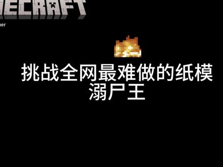 #纸模 我的世界溺尸王#模型玩具 #自制