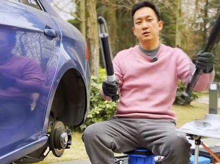 更换宝来后避震器,车子行驶异响的原因之一#每天一个用车知识 #避震器 #宝来