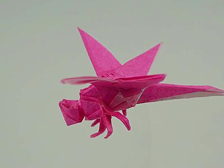 立体折纸之犹如直升飞机的蜻蜓