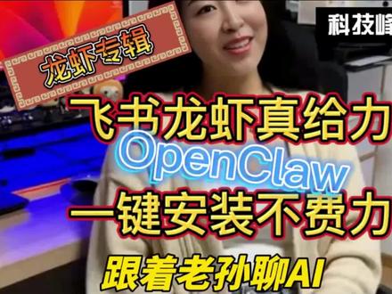 #ai #openclaw #龙虾 #飞书 #飞书妙搭 飞书龙虾真给力,一键安装不费力!