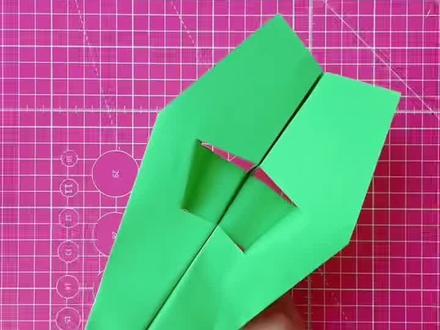 尾双孔滑翔机 #亲子手工 #折纸教程 #纸飞机 #折纸