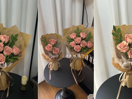 卡布奇诺玫瑰花教程 #手工教程 #扭扭棒 #扭扭棒花束 #扭扭棒玫瑰花