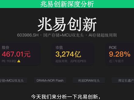 兆易创新:AI存储超级周期下的国产存储+MCU 双龙头 #半导体 #兆易创新 #存储芯片 #MCU #DRAM