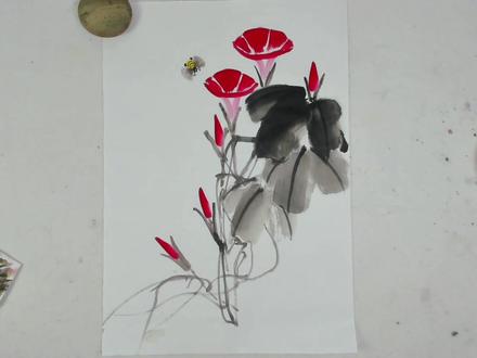 我来教你来画
牵牛花,又叫做喇叭花,滴滴嗒嗒 嗒嗒滴滴#国画花鸟 #国画教程 #我来教你来画