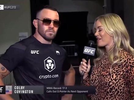 咪咕:我不提卡文顿你还接受采访吗?#小鹰哈比布 #ufc #钻石普瓦里尔 #mma综合格斗 #卡温顿