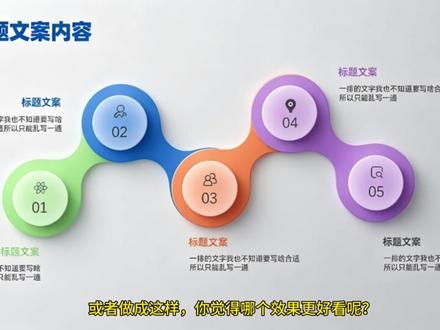 四个圆角矩形拆分得来的特殊形状#PPT #ppt教学 #ppt技巧 #PPT排版