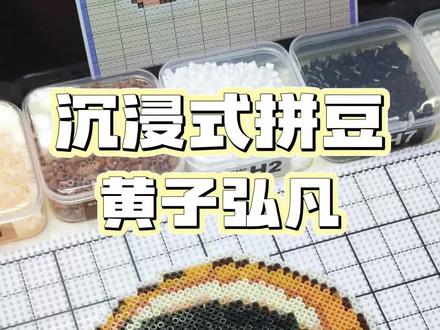 终于把过年最后一个库存发出来了#黄子弘凡 #拼豆 #手工 #拼豆图纸 #沉浸式拼豆