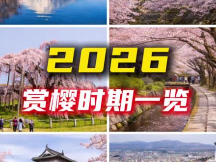 2026赏樱时期一览#东京生活#东京旅游#樱花#樱花满开#樱花浪漫