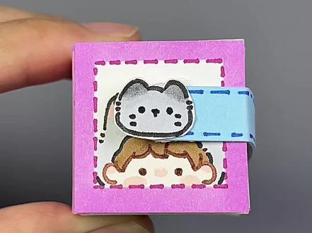 自制超迷你换装豆豆本 #手工