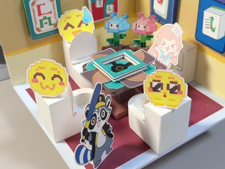 在迷你欢愉酒馆!实现如厕搓麻自由啦 #手工 #手工教程