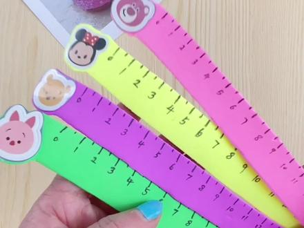 用橡皮泥做好玩的软尺,能湾能伸,非常有趣#手工