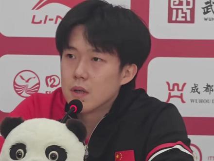 2025年成都混合团体世界杯,中国队8-3韩国队晋级决赛。王楚钦在赛后采访时谈混双:赛前准备充分,今天跟孙颖莎发挥不错。(央视频号:央视频体育)