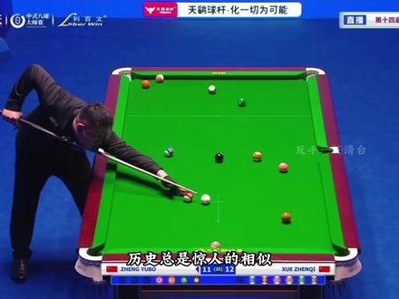 又是这颗可恶的7号! 薛珍麒郑宇伯乔氏赛场相遇,最终老薛以13比11拿下胜利,宝哥遗憾掉入败部。#薛珍麒 #郑宇伯 #乔氏大师赛 #台球是一种生活