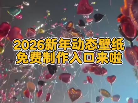 2026超火🔥的跨年动态壁纸免费制作入口来啦#剪映#手机壁纸 #动态壁纸 #2026壁纸