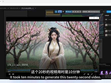 comfyui LTX2.3工作流演示 #comfyui #comfyui教程 #comfyui工作流