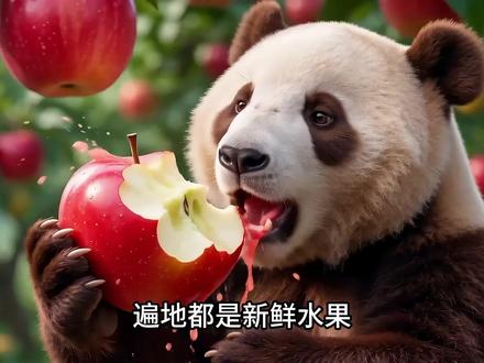 水果星球~遍地的水果,可口的水果捞湖 #美食#妈呀太香了 #熊猫吃喝玩乐 #水果 #夏天的味道你感受到了吗
