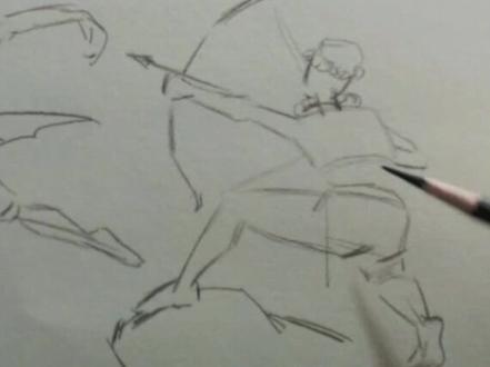 怎么样画一个射箭的人(੭ु ›◡ु‹ )੭ु ˄̻ ̊ ˄̻ ̊ ˄̻ ̊ ˄̻ ̊#素描 #抖音小助手