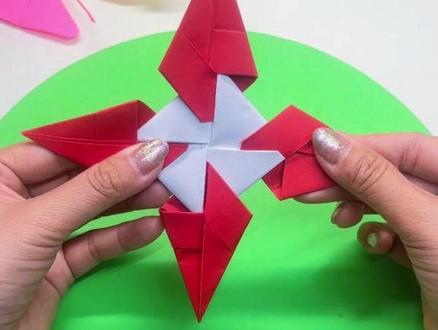 教你做个可伸缩的忍者镖,又帅又好玩 #飞镖折纸 #手工diy