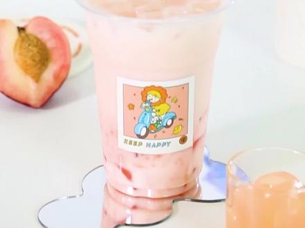 蜜桃乌龙奶茶的做法(商用饮品教程)#奶茶 #奶茶培训 #饮品制作