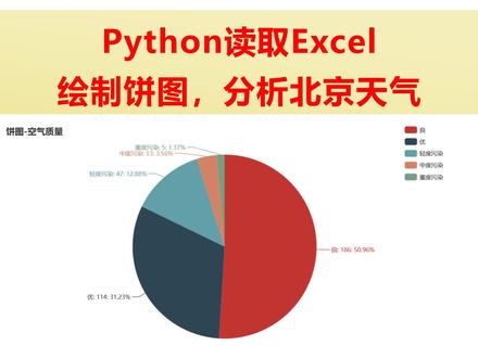 Python读取Excel绘制饼图 #python #excel #数据可视化