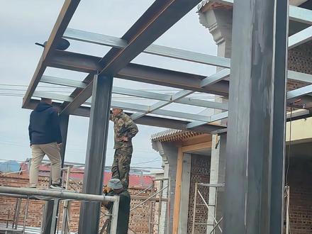 #自建房 #钢结构 #钢结构搭建 #钢结构平台 #钢结构施工