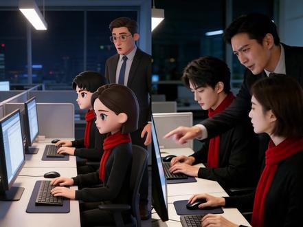 豆包黑化 卡通版和真人版对比 #豆包生图 #全员黑化 #黑化 #AI漫剧