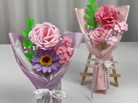 原来浪漫也不需要成本,手工折纸花束#手工diy #手工折纸 #折纸