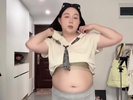 复古卡其色牛仔裤女2026夏季新款显瘦拖地裤 #微胖穿搭分享 #胖妞大码女装 #大码胖mm搭配 #素颜试穿看我的 #夏季必备女裤