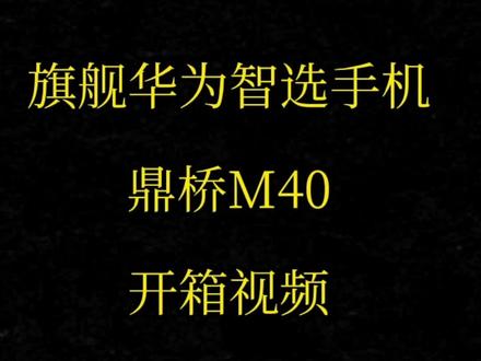 境启未来 I TD Tech M40正式发布,鼎桥起航终端新赛道#手机 #华为 #鼎桥m40 #鼎桥 #开箱