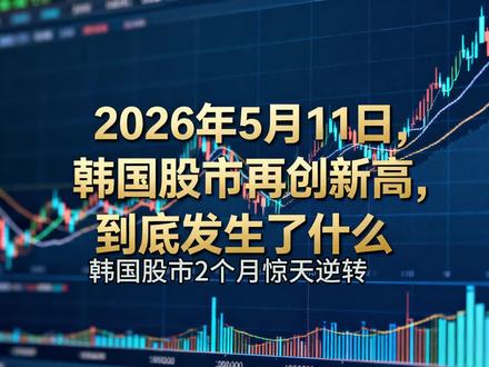 韩国股市再创新高,到底发生了什么 #韩国股票 #全球股市波动 #全球股市行情