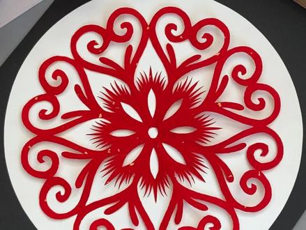 写数字9剪如意窗花,非常简单,快来试试吧! #亲子手工 #剪纸 #新年手工 #剪窗花 #手工diy