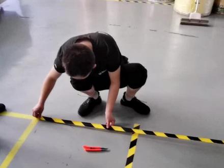 车间场地划分区域用途,让车间看起来更整齐#PVC警示胶带#地标胶带@抖音小助手