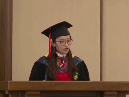 哈尔滨工业大学博士生毕业典礼,优秀毕业生代表发言,已发表SCI30余篇,将赴东京大学继续深造#毕业典礼#哈尔滨工业大学#毕业季#博士
