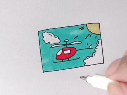 教你用汉字“吉”画一架直升机
#一起学画画 #创意绘画#儿童简笔画#创意简笔画#画直升机