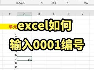 excel如何输入0001编号?#excel办工小技巧 #excel表格 #办公室技巧