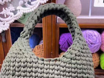 #钩针针法 #编织教程 #手工毛线编织 蛋形包包教程