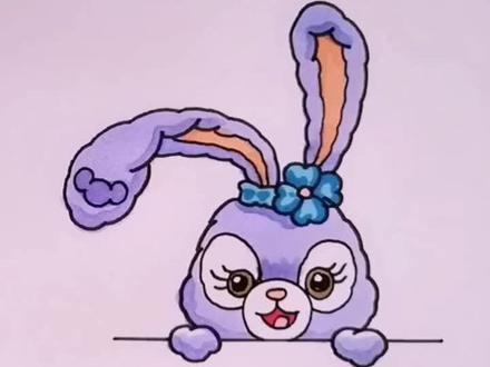 迪士尼星黛露兔兔!#简笔画 @抖音小助手