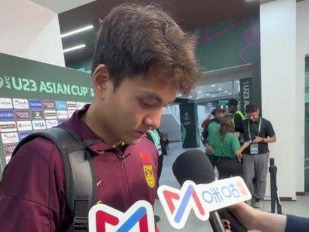 李昊称遗憾决赛告负。国足、李昊加油!我们继续支持你!(来源:一口丝)