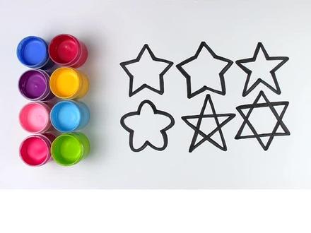 简笔画星星形状#儿童绘画兴趣启蒙